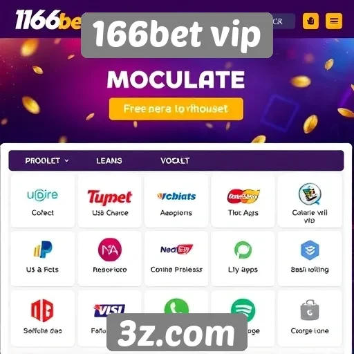 A variedade de métodos de pagamento disponíveis em 166bet vip